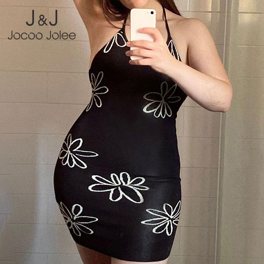 Jocoo Jolee Women Summer Sexy Printing O-Neck Lace Up Knit Halter Sleeveless Skinny Backless Mini Dress Elegant Party Club 210518, Black
Jocoo Jolee Women Summer Sexy Printing O-Neck Lace Up Knit Halter Sleeveless Skinny Backless Mini Dress Elegant Party Club 210518, Black