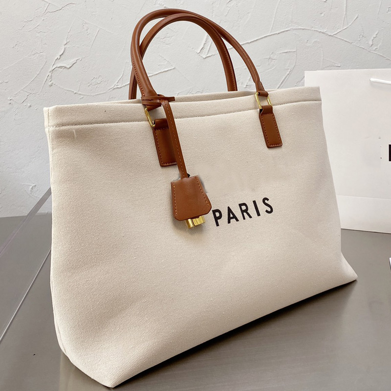 Large Shopping Bag Lady Tote Canvas Handbags Hand Shoulder Bags Genuine Leather Top Classic Letter Printed Handle Golden Padlock Hardware Inside Zipper Pocket, White
Large Shopping Bag Lady Tote Canvas Handbags Hand Shoulder Bags Genuine Leather Top Classic Letter Printed Handle Golden Padlock Hardware Inside Zipper Pocket, White