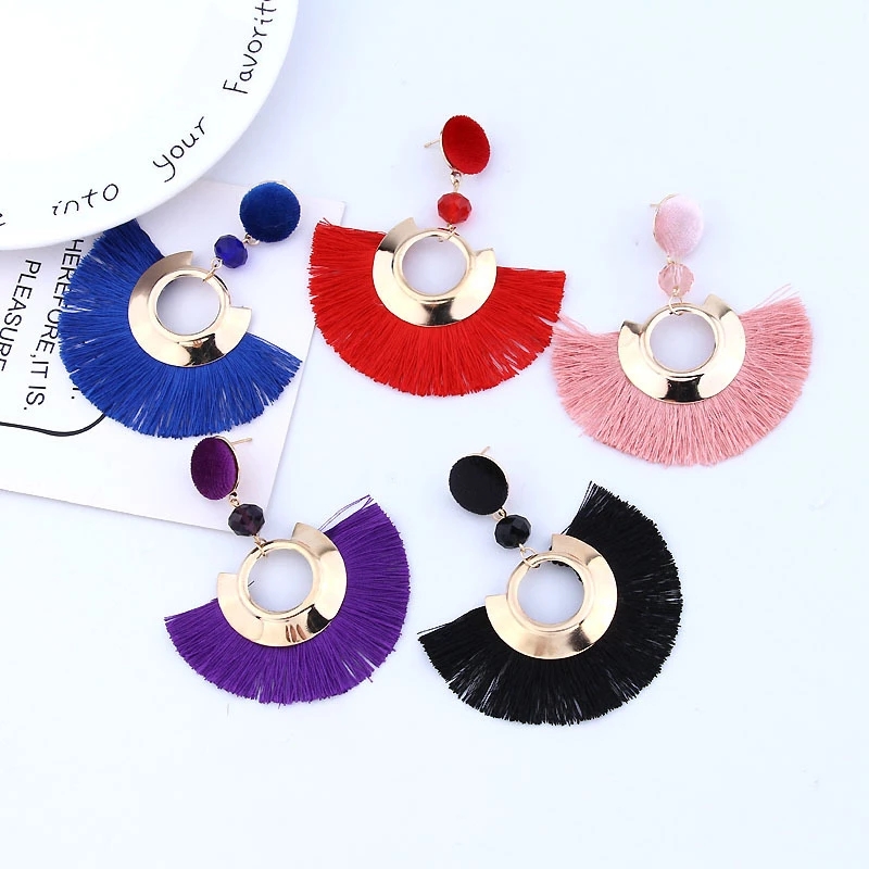 Fashion Woman Bohemian Big Tassel Dangle Earrings For Women Lady Female Fringe Handmade Brincos Statement Earring
Fashion Woman Bohemian Big Tassel Dangle Earrings For Women Lady Female Fringe Handmade Brincos Statement Earring