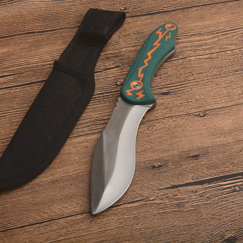 Top Quality Outdoor Survival Straight Knife 440C Grey Titanium Coated Blade Full Tang ABS Handle Fixed Blades Knives With Nylon Sheath
Top Quality Outdoor Survival Straight Knife 440C Grey Titanium Coated Blade Full Tang ABS Handle Fixed Blades Knives With Nylon Sheath