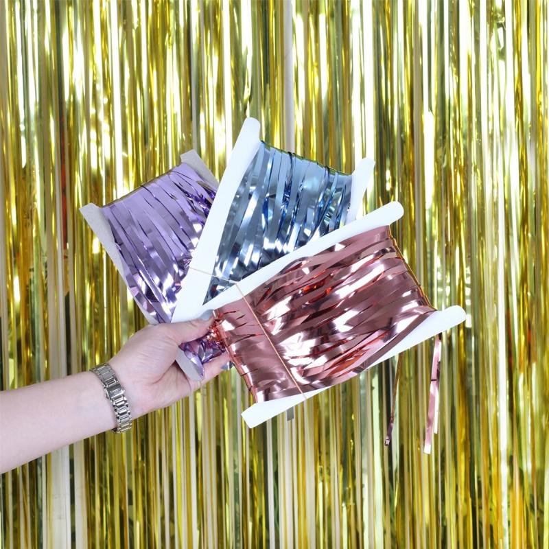 Party Decoration 1Pcs Curtain With Bright Fringes Colorful Foil Fringe Glitter Rain Curtains Birthday Wedding Background
Party Decoration 1Pcs Curtain With Bright Fringes Colorful Foil Fringe Glitter Rain Curtains Birthday Wedding Background