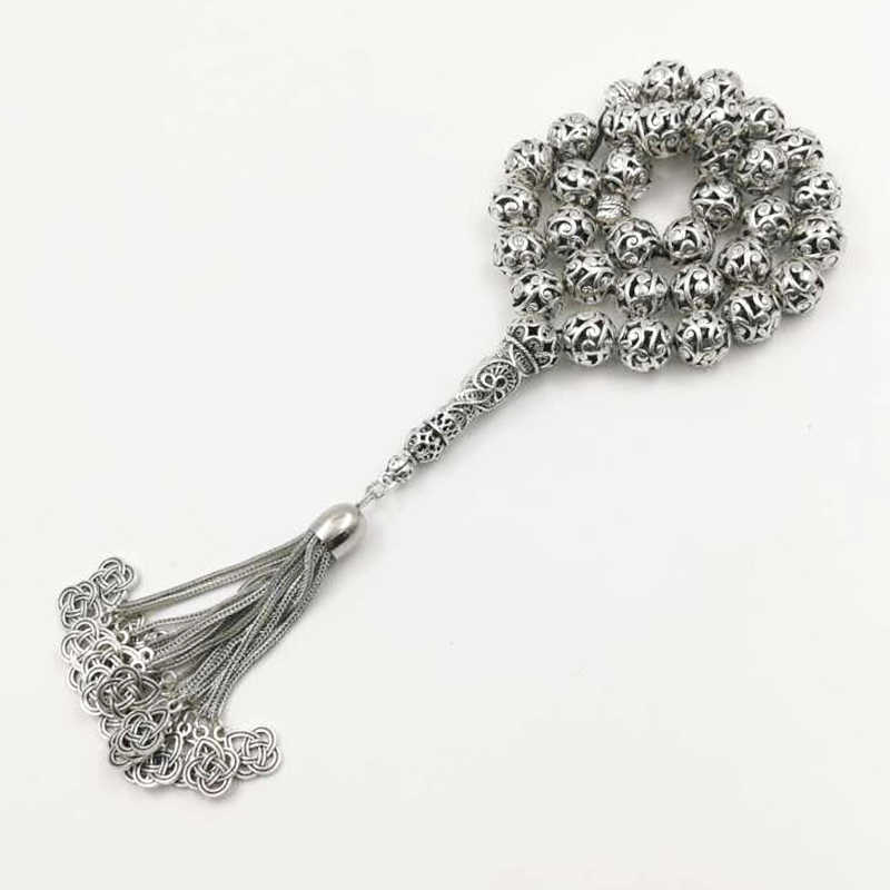 2020 Big Tasbih special gift RAMADAN arab fashion bracelet Misbaha high quality islamic New Metal tassels Muslim jewelry rosary X0710