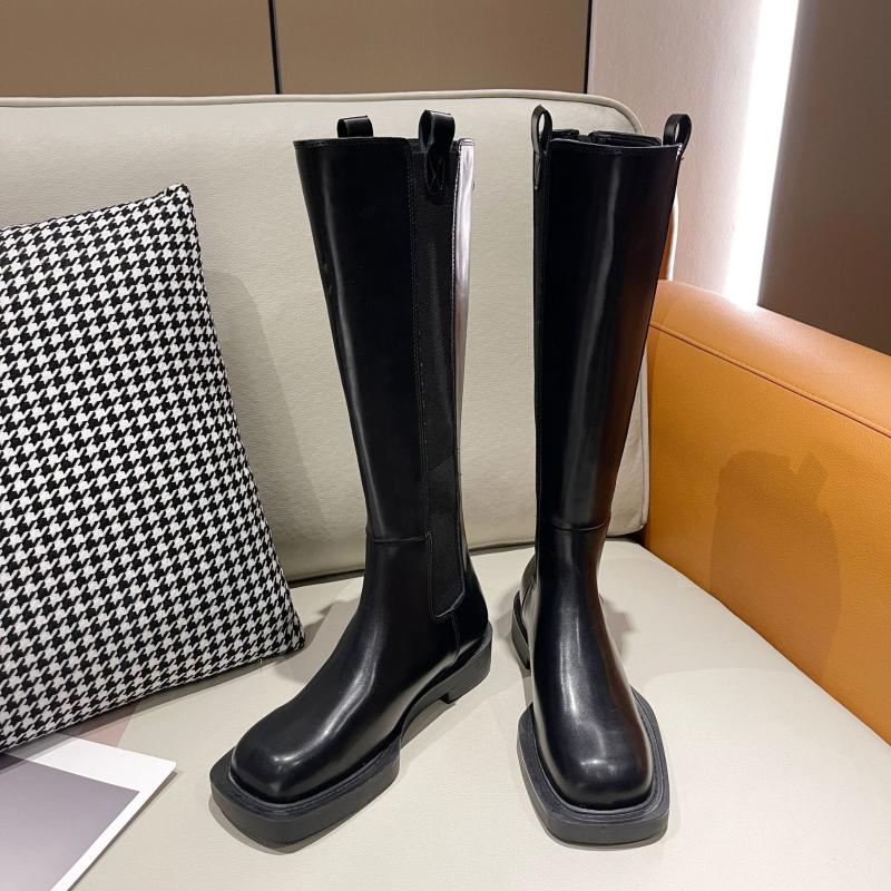 Boots Long Women's Autumn And Winter 2021 Temperament Korean Style Small Square Toe Sleeve Fashion Knight Size 35-39