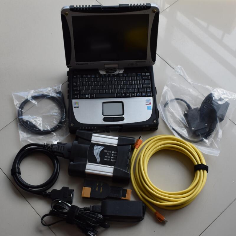 Diagnostic Tool for BMW Icom Next + MB Start 5 SD Connect C5 + 2in1 SSD Installed Well + CF-19 used Laptop CF19