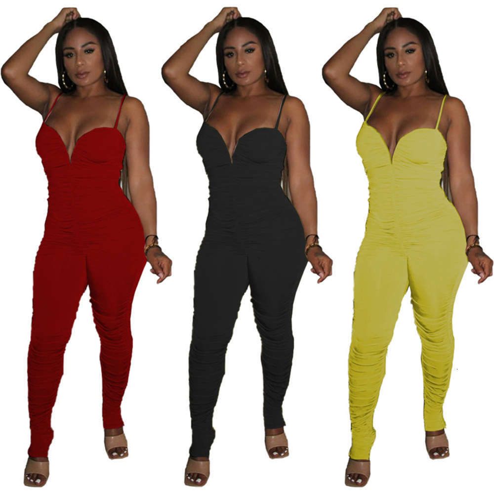 Casual Dresses Cy8557 women' recommended pleated deep V-neck suspender, Yellow
Casual Dresses Cy8557 women' recommended pleated deep V-neck suspender, Yellow