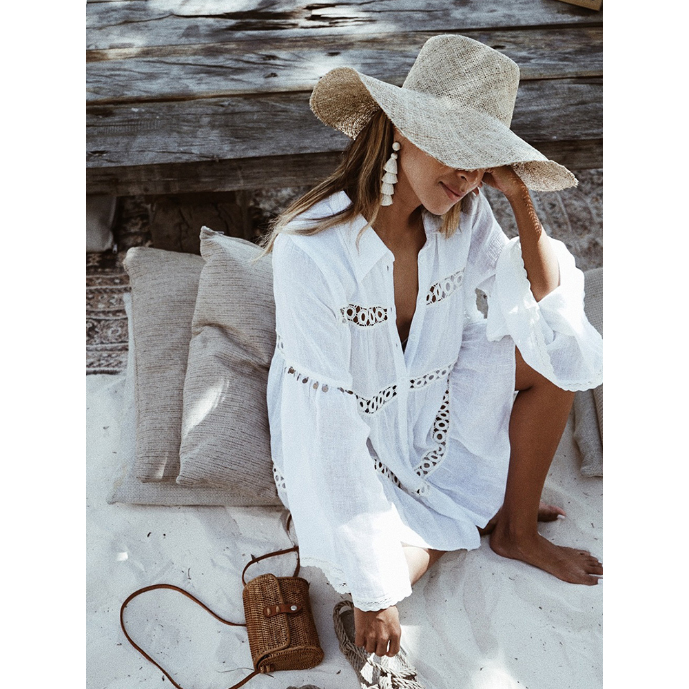 Bikini Cover Up Lace Hollow Crochet Swimsuit Beach Dress Women 2021 Summer Ladies Cover-Ups Bathing Suit Beach Wear Tunic, Wc0506w1
Bikini Cover Up Lace Hollow Crochet Swimsuit Beach Dress Women 2021 Summer Ladies Cover-Ups Bathing Suit Beach Wear Tunic, Wc0506w1