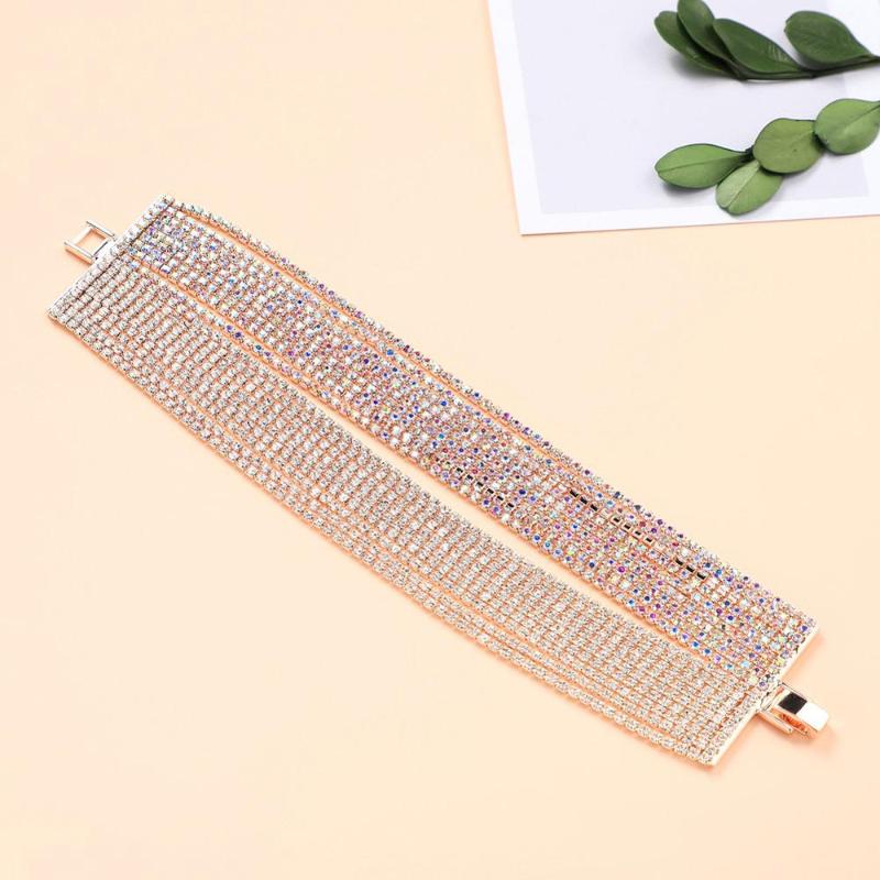 Link, Chain 3 Color Fashion Colorful Rhinestones Bracelets Creative Women Bangles Accessories Jewelry Gifts For Ladies
Link, Chain 3 Color Fashion Colorful Rhinestones Bracelets Creative Women Bangles Accessories Jewelry Gifts For Ladies