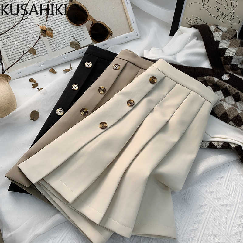 KUSAHIKI Japanese Pleated A-line Mini Skirts Causal High Waist Sweet Women Skirt Spring Faldas Mujer Moda 6F360 210602, Khaki
KUSAHIKI Japanese Pleated A-line Mini Skirts Causal High Waist Sweet Women Skirt Spring Faldas Mujer Moda 6F360 210602, Khaki