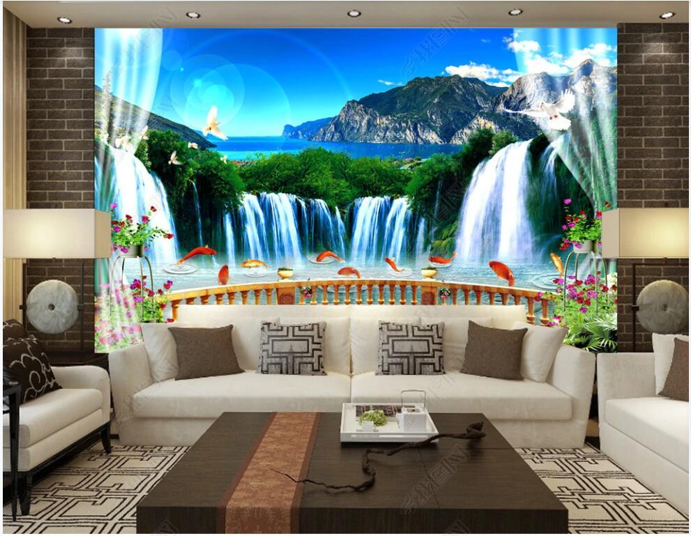 Wallpapers Custom Mural 3d Po Wallpaper Beautiful View Of Mountain Flowing Water Waterfall Balcony For Walls In Rolls, As pic
Wallpapers Custom Mural 3d Po Wallpaper Beautiful View Of Mountain Flowing Water Waterfall Balcony For Walls In Rolls, As pic