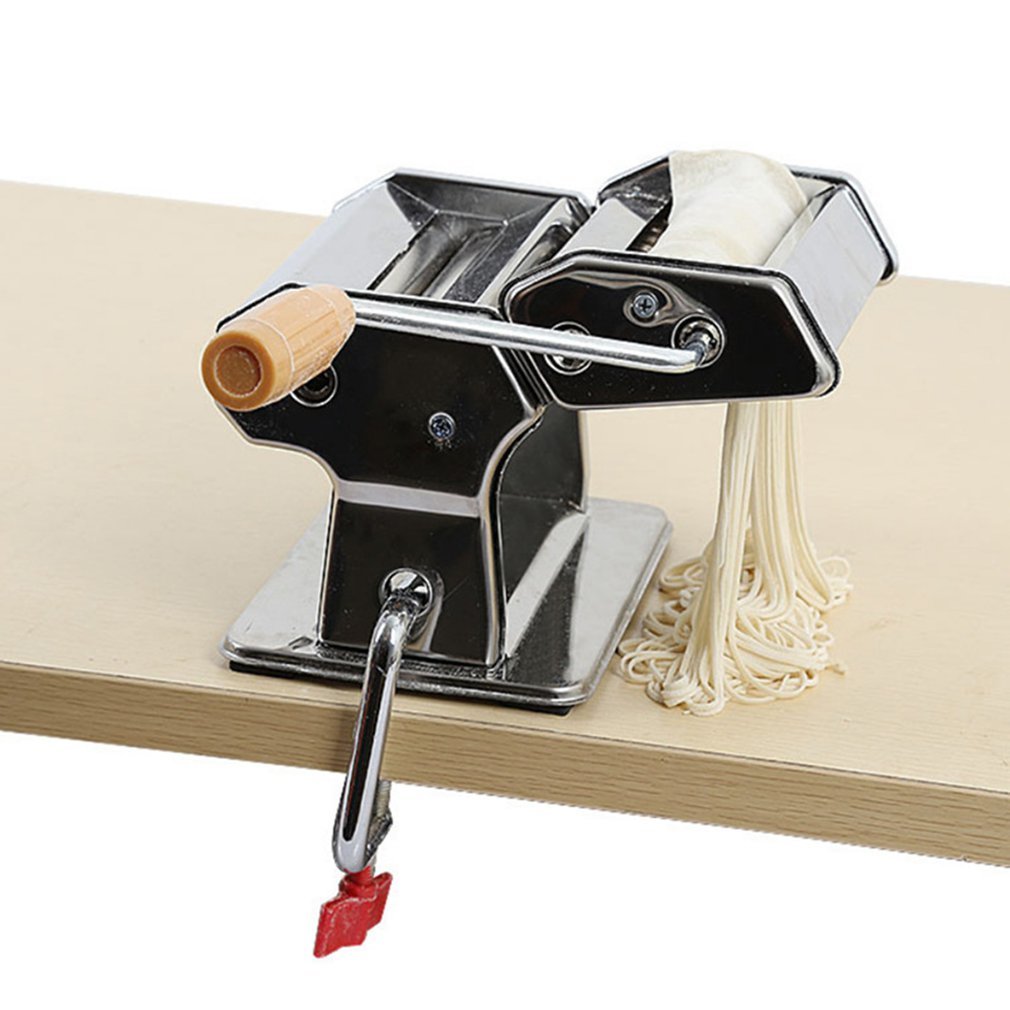 Mini Professional Pasta Maker Machine Hand Crank Bake Roller Spaghetti Noddle Maker Pasta Cutter For Kitchen Aid Mixer