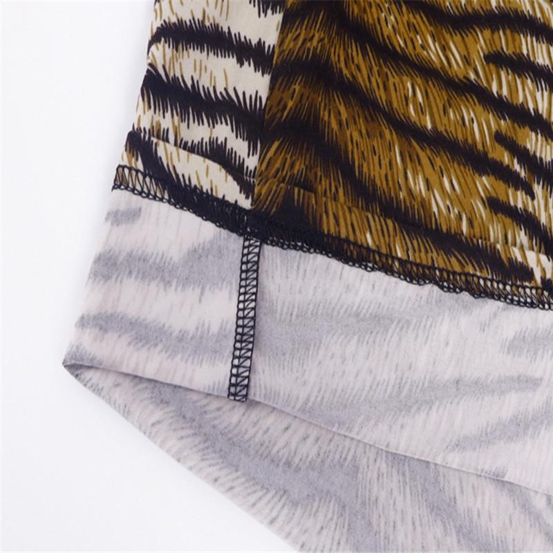 Women Leopard Print Streetwear Knee-Length Dress Long Sleeve High Slit Turtleneck 2021 Arrivals Casual Dresses