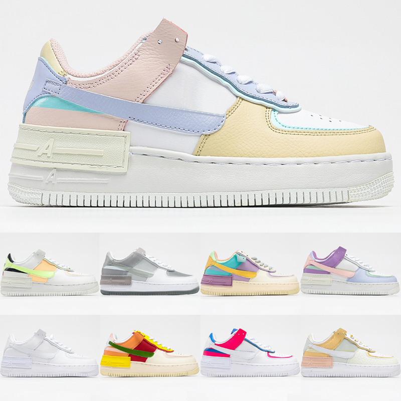 F 1 Shadow Women Sneakers Leather AF One Pastel Cotton Candy White Hydrogen Blue Spruce Aura Flat Casual Running Shoes Size 36-40, Black;red
F 1 Shadow Women Sneakers Leather AF One Pastel Cotton Candy White Hydrogen Blue Spruce Aura Flat Casual Running Shoes Size 36-40, Black;red