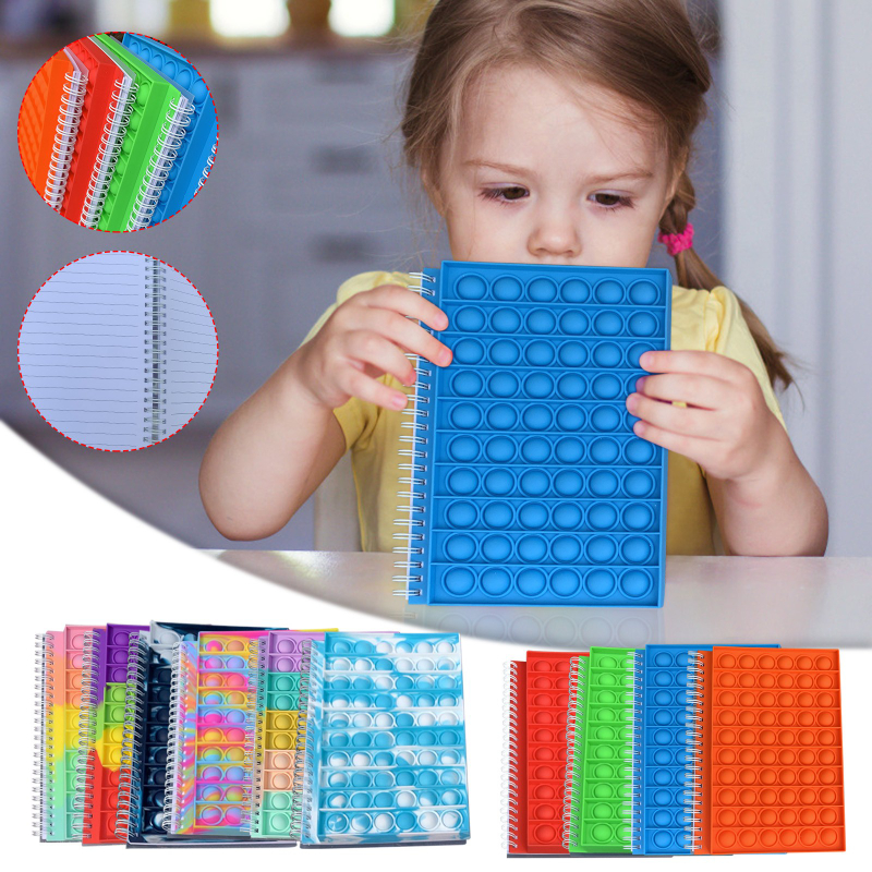 Notebook A5 Pops Its Finger Bubble Silicone Cover Notebook Decompression Silicone Bubble notebook Fidget Toys For kids Gifts
Notebook A5 Pops Its Finger Bubble Silicone Cover Notebook Decompression Silicone Bubble notebook Fidget Toys For kids Gifts