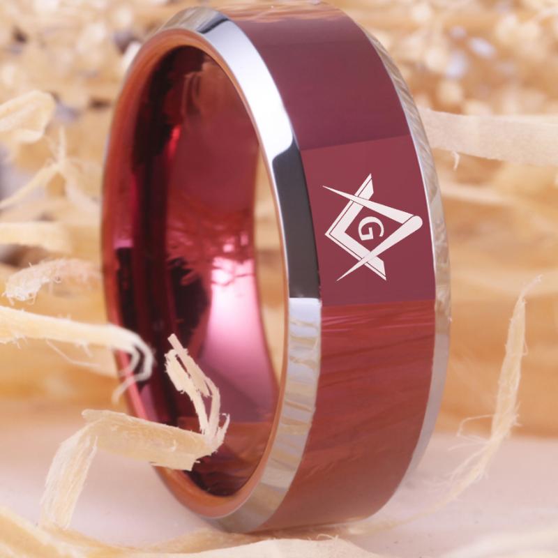 Cluster Rings Masonic Ring Red Color Tungsten Freemason SQUARE AND COMPASSES Wedding Engagement Anniversary Gift
Cluster Rings Masonic Ring Red Color Tungsten Freemason SQUARE AND COMPASSES Wedding Engagement Anniversary Gift