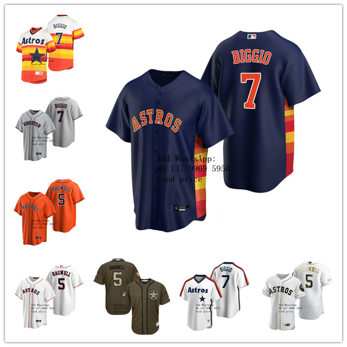 Custom Men women youth Houston''Astros 5 Jeff Bagwell 7 Craig Biggio Black white gray blue Orange Replica Alternate Jersey
Custom Men women youth Houston''Astros 5 Jeff Bagwell 7 Craig Biggio Black white gray blue Orange Replica Alternate Jersey