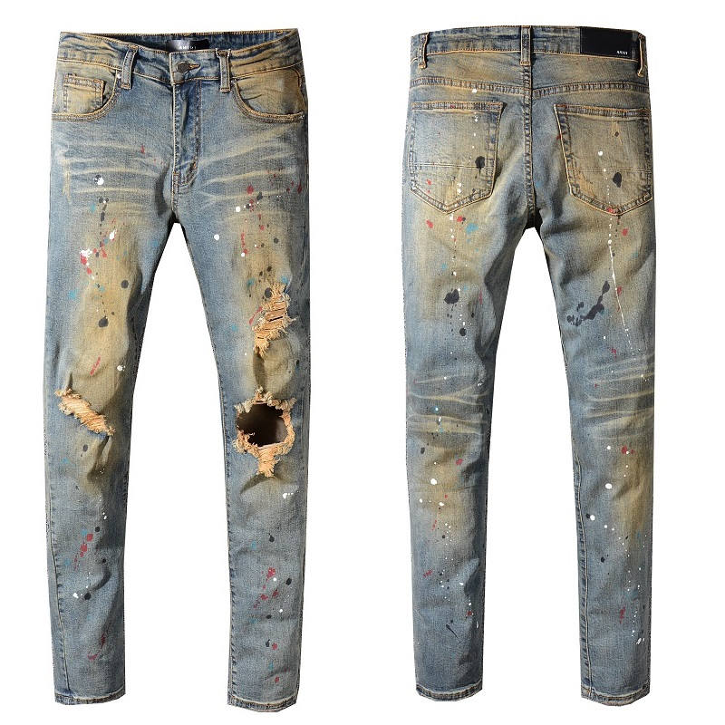 2021 New Arrivals Amiry Mens Luxury Designer Denim Jeans Holes Trousers Biker Pants Men's Clothing #556
2021 New Arrivals Amiry Mens Luxury Designer Denim Jeans Holes Trousers Biker Pants Men's Clothing #556