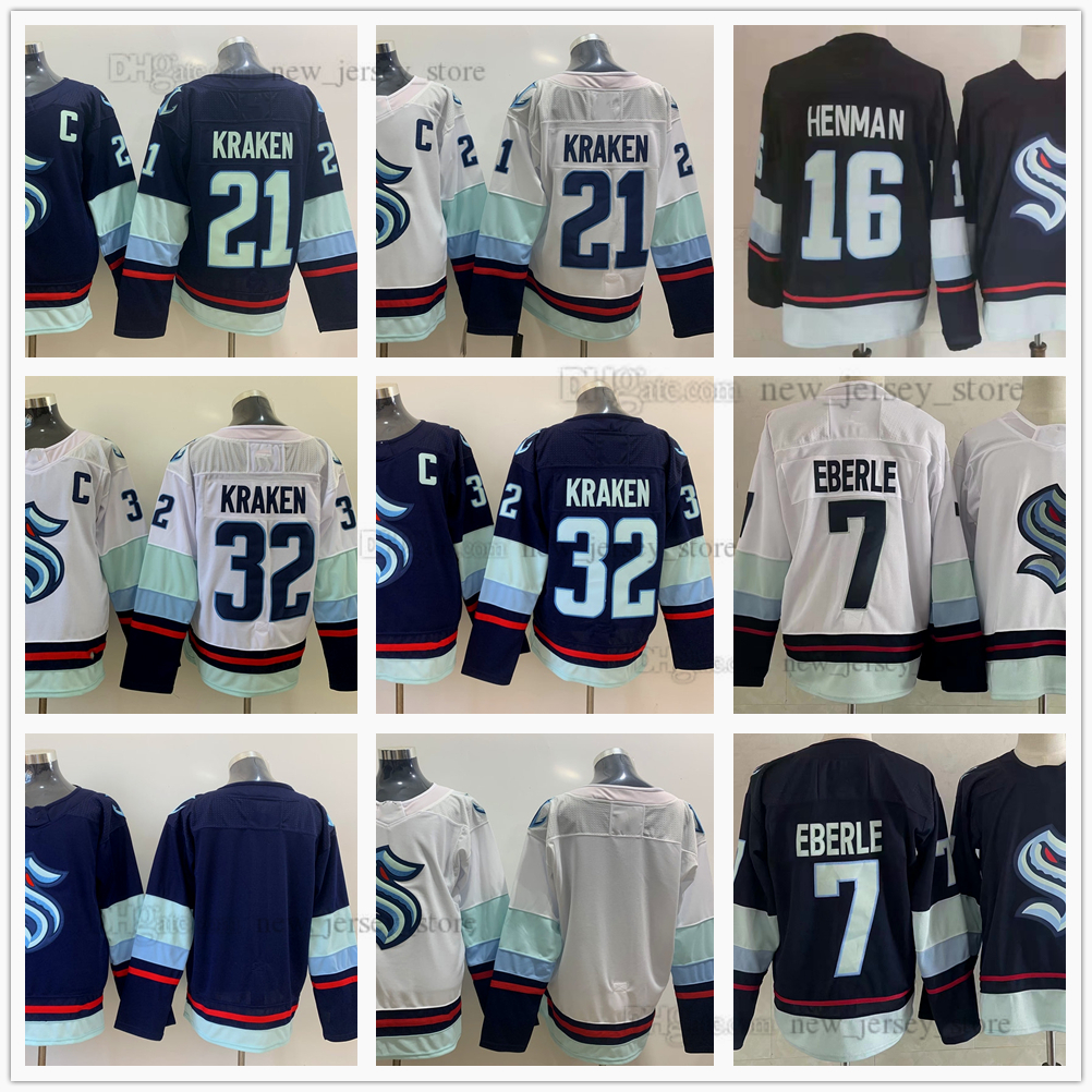 2021 Season News Ice Hockey 32 Team 21 Kraken Jerseys 7 Eberle 16 Luke Henman Navy Blue White Black Authentic Golden Jersey Stitched, Other jerseys. tell me on order
2021 Season News Ice Hockey 32 Team 21 Kraken Jerseys 7 Eberle 16 Luke Henman Navy Blue White Black Authentic Golden Jersey Stitched, Other jerseys. tell me on order