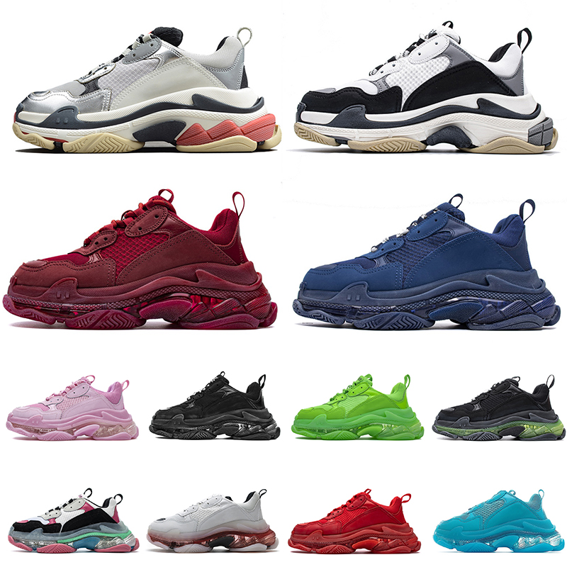 2021 Arrivals Triple S Luxury Designer Casual Shoes Crystal Clear Sole Platform Balenciagas Sneakers Mens Womens White Black Vintage Old Dad
2021 Arrivals Triple S Luxury Designer Casual Shoes Crystal Clear Sole Platform Balenciagas Sneakers Mens Womens White Black Vintage Old Dad