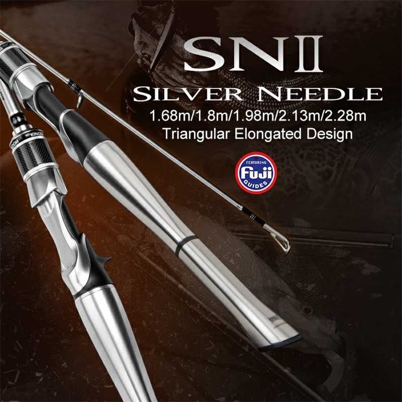 Kingdom SILVER NEEDLE II Fishing Rods Ultralight Fast Spinning rod 2 Sections UL L ML M MH Fuji Ring Carbon Casting Travel Rod 211123
Kingdom SILVER NEEDLE II Fishing Rods Ultralight Fast Spinning rod 2 Sections UL L ML M MH Fuji Ring Carbon Casting Travel Rod 211123