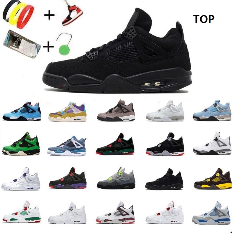 Top Quality 4 4s Basketball Shoes Jumpman Mens Womens Sail PSGS Fire Red Metallic Cactus Jack University Blue White Black Cat Guava Ice Sneakers Size US 5.5-13, Shoelaces
Top Quality 4 4s Basketball Shoes Jumpman Mens Womens Sail PSGS Fire Red Metallic Cactus Jack University Blue White Black Cat Guava Ice Sneakers Size US 5.5-13, Shoelaces