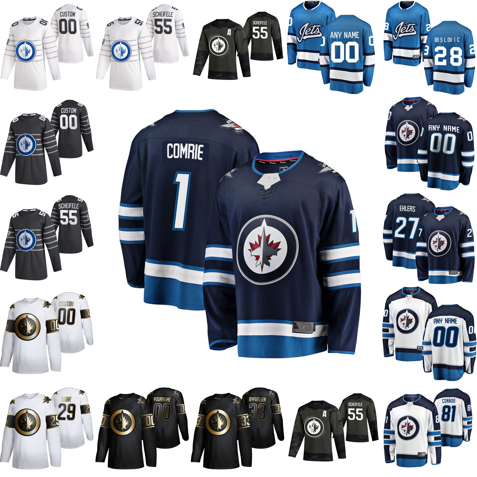 Winnipeg Jets Hockey Jerseys 64 Logan Stanley Jersey 30 Laurent Brossoit 1 Eric Comrie 13 Pierre-Luc Dubois 37 Connor Hellebuy 27 Nikolaj Ehlers Customize Stitched, Youth black 2019 golden edition
Winnipeg Jets Hockey Jerseys 64 Logan Stanley Jersey 30 Laurent Brossoit 1 Eric Comrie 13 Pierre-Luc Dubois 37 Connor Hellebuy 27 Nikolaj Ehlers Customize Stitched, Youth black 2019 golden edition