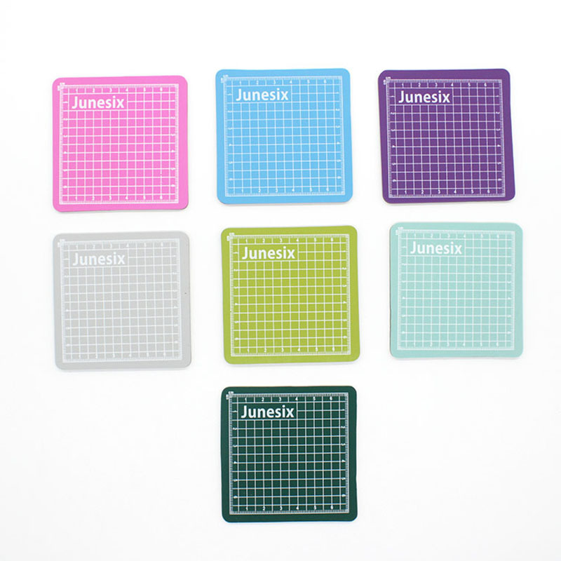 1pcs 8X8cm Mini Cutting Mat PVC Material Portable Writing Pads Sewing Machine Tools 7 colors optional