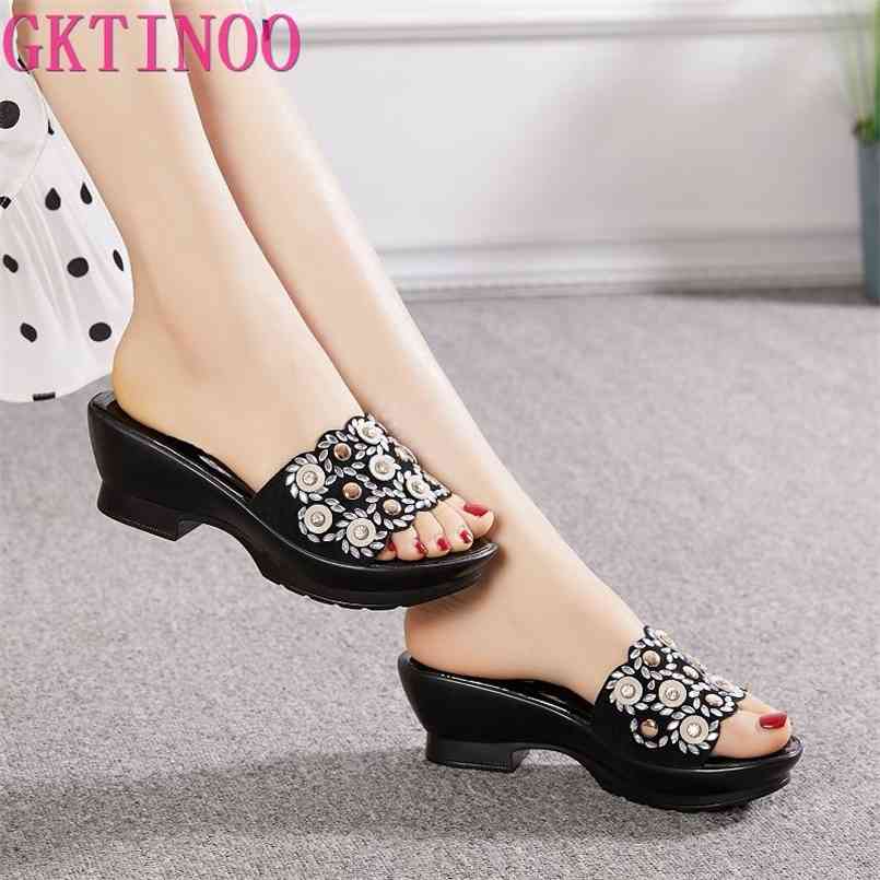 GKTINOO Women Slipper's Ladies Summer Slippers Shoes Wedges Heels Fashion Geuine Leather 210607, Purple
GKTINOO Women Slipper's Ladies Summer Slippers Shoes Wedges Heels Fashion Geuine Leather 210607, Purple
