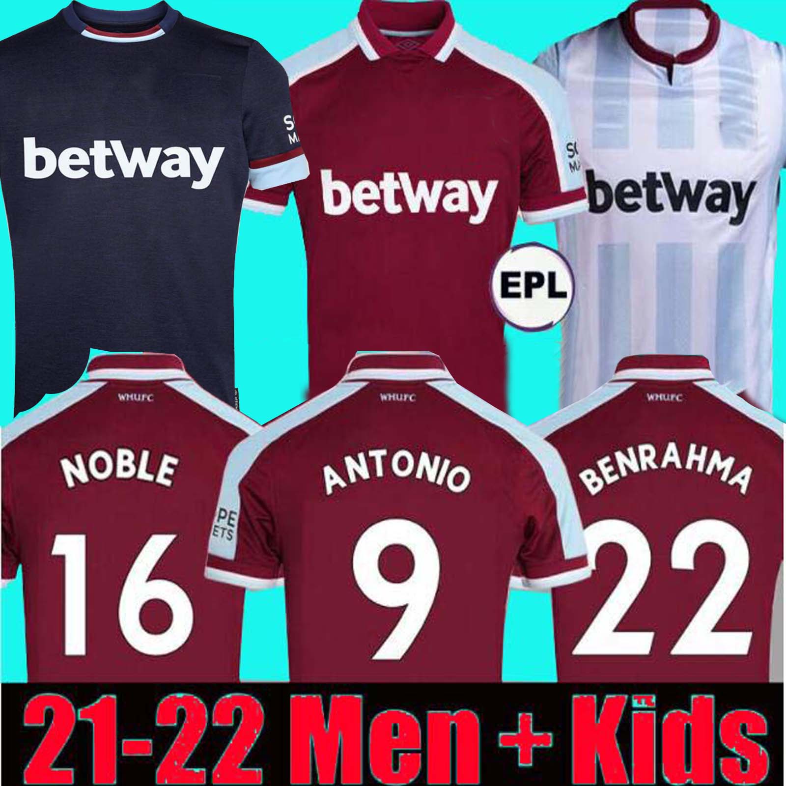 21 22 West Soccer Jerseys Ham 2021 2022 Home Away ANTONIO BENRAHMA YARMOLENKO LANZINI NOBLE BOWEN Football Shirt FORNALS CRESSWELL Mens + Kids Kit set Jersey United, 21/22 home
21 22 West Soccer Jerseys Ham 2021 2022 Home Away ANTONIO BENRAHMA YARMOLENKO LANZINI NOBLE BOWEN Football Shirt FORNALS CRESSWELL Mens + Kids Kit set Jersey United, 21/22 home
