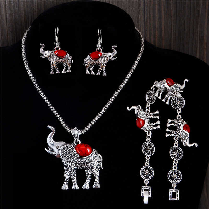 women's Elephant Tibetan silver turquoise Bracelet Earrings Necklace set GSTQS007 fashion gift national style women DIY jewelry sets, As show
women's Elephant Tibetan silver turquoise Bracelet Earrings Necklace set GSTQS007 fashion gift national style women DIY jewelry sets, As show
