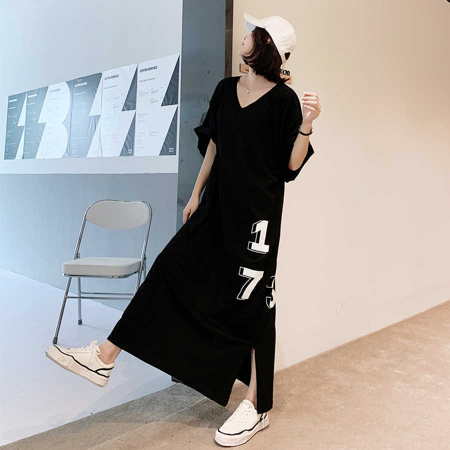 VANOVICH Spring and Summer Women Dress Pluz Size Cotton Wild Casaul Ladies V-neck Short Sleeve Clothing 210615, Black
VANOVICH Spring and Summer Women Dress Pluz Size Cotton Wild Casaul Ladies V-neck Short Sleeve Clothing 210615, Black