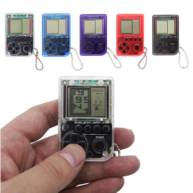 Portable Game Players Mini Classic Machine Handheld Retro Nostalgic Console With Keychain Tetris Video Kids Children Gifts