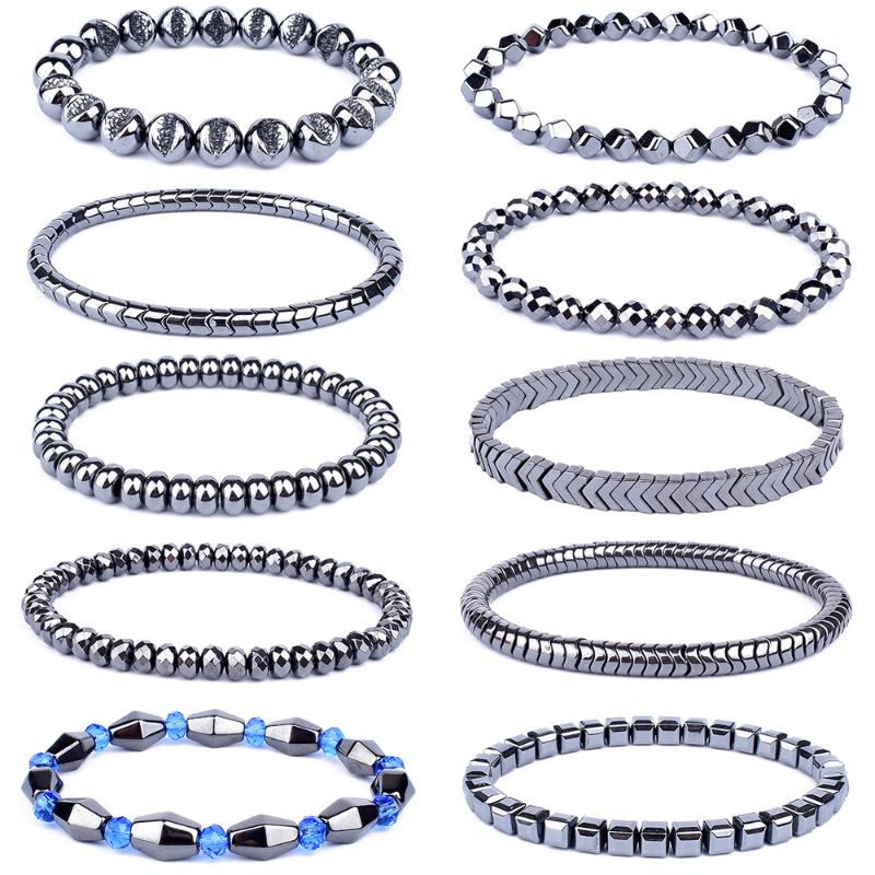 Beaded, Strands Nature Energy Hematite Beads Bracelets For Men Women Magnetic Therapy Weight Loss Bracelet Stretch Health Care Jewelry
Beaded, Strands Nature Energy Hematite Beads Bracelets For Men Women Magnetic Therapy Weight Loss Bracelet Stretch Health Care Jewelry