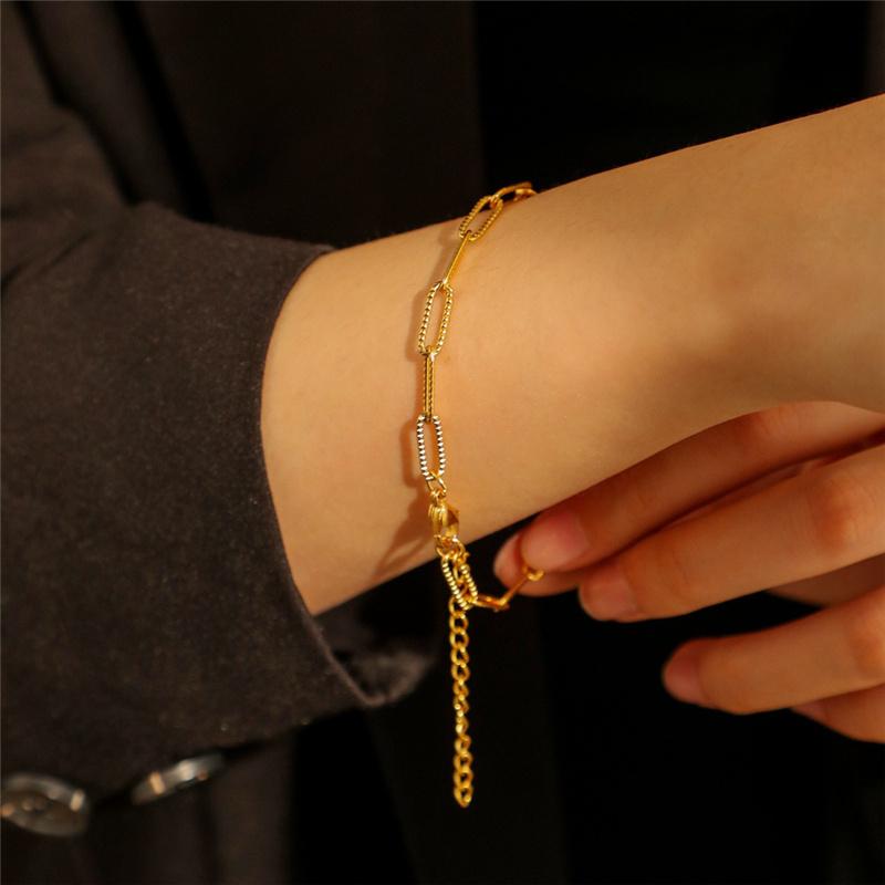 Link, Chain Boho Pattern Stainless Steel Bracelets For Man Women Gold Color Jewelry Oval Adjustable Length
Link, Chain Boho Pattern Stainless Steel Bracelets For Man Women Gold Color Jewelry Oval Adjustable Length