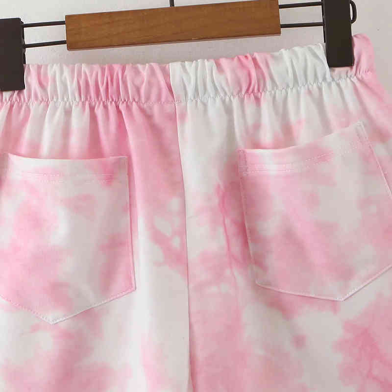 Printed Summer Casual Shorts Women Fashion Elastic Waist Sweatpants Ladies Pockets Muti Color Bottoms Short Femme 210515