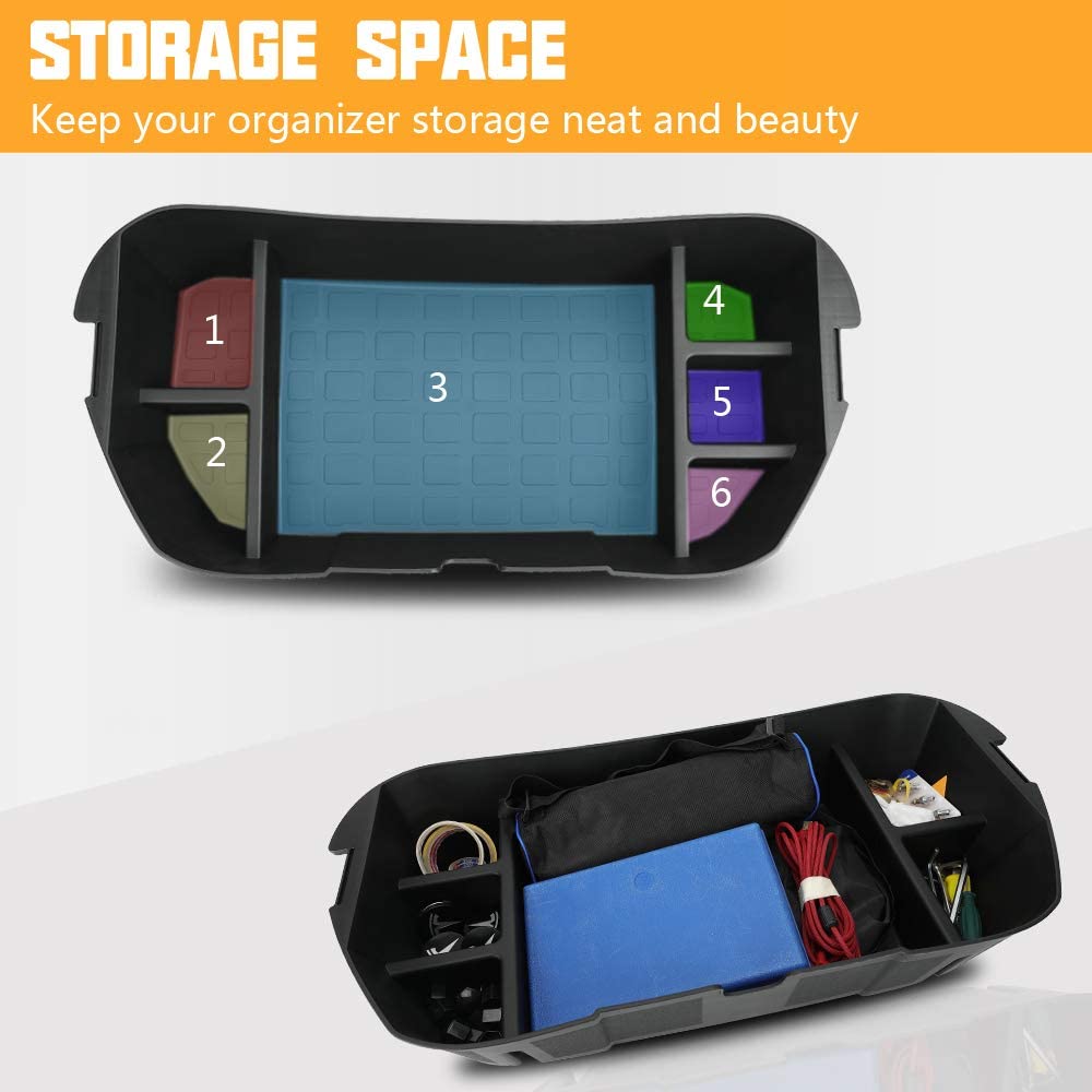 Tesla Model Y 2021 Front & Rear Trunk Organizer Trunk Storage Space Organizer ABS ModelY Trunks Storage Box Car Accessories