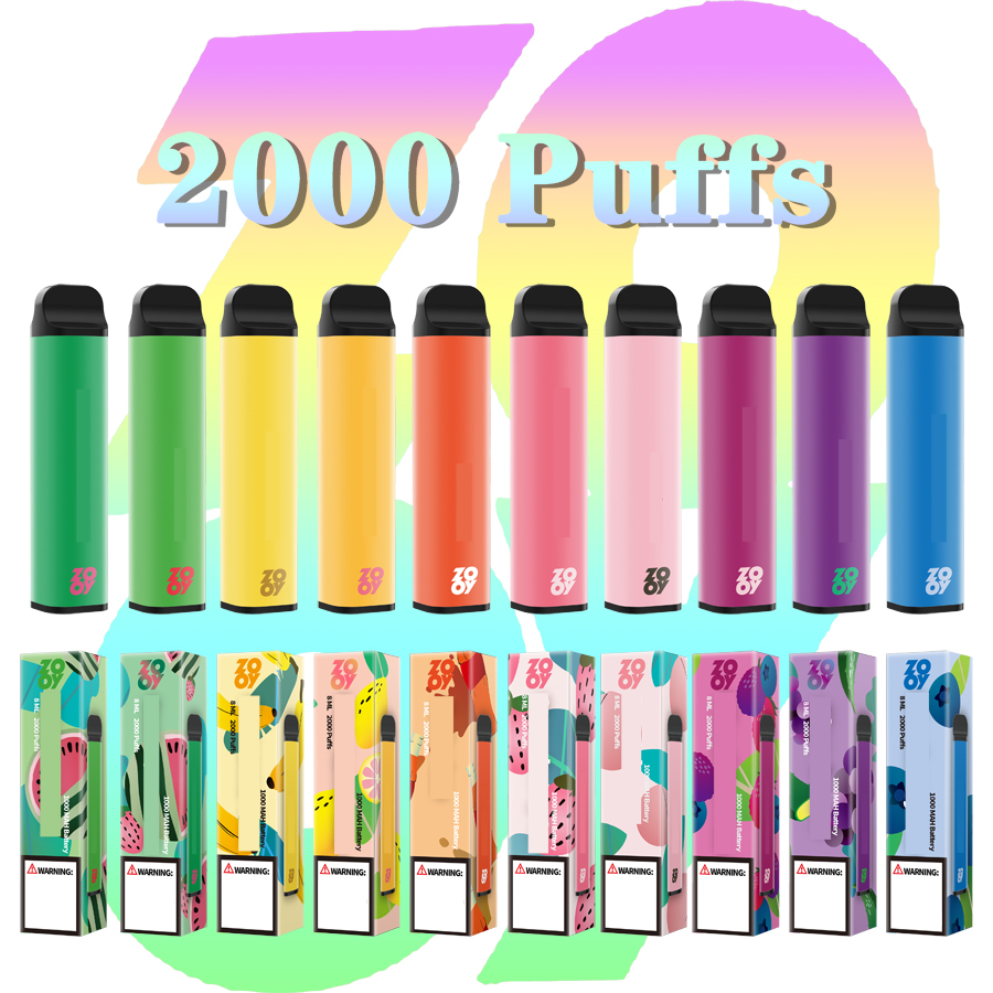 Original ZOOY Disposable E cigarettes 2000 Puffs 1000mAh Battery 10 colors available Prefilled 8 ml Disposable Vape Pen kit
Original ZOOY Disposable E cigarettes 2000 Puffs 1000mAh Battery 10 colors available Prefilled 8 ml Disposable Vape Pen kit