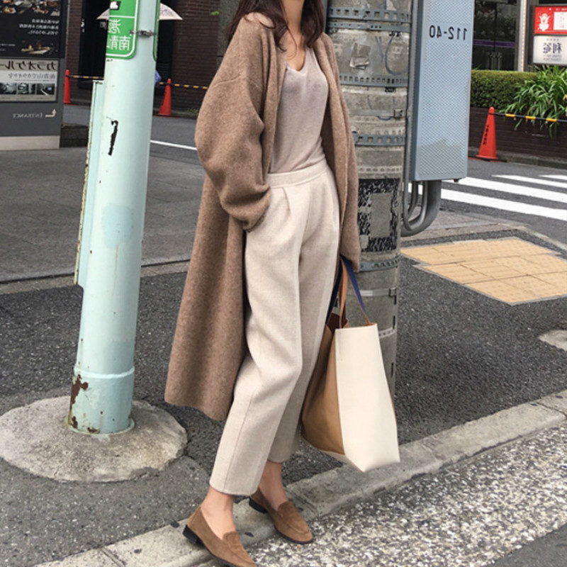 women's knits & tees women winter long paragraph knit cardigan loose sleeves sweater jackets autumn fashion solid v-neck outerwear, White
women's knits & tees women winter long paragraph knit cardigan loose sleeves sweater jackets autumn fashion solid v-neck outerwear, White