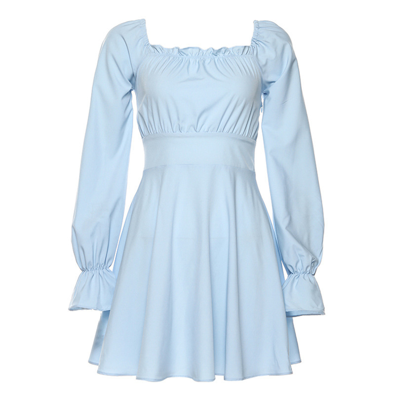 Paris Girl Spring and Autumn Women's Long-Sleeved Retro Square Collar Halter Strap Ruffle Dress for Women Elegant 210524, Sky blue
Paris Girl Spring and Autumn Women's Long-Sleeved Retro Square Collar Halter Strap Ruffle Dress for Women Elegant 210524, Sky blue