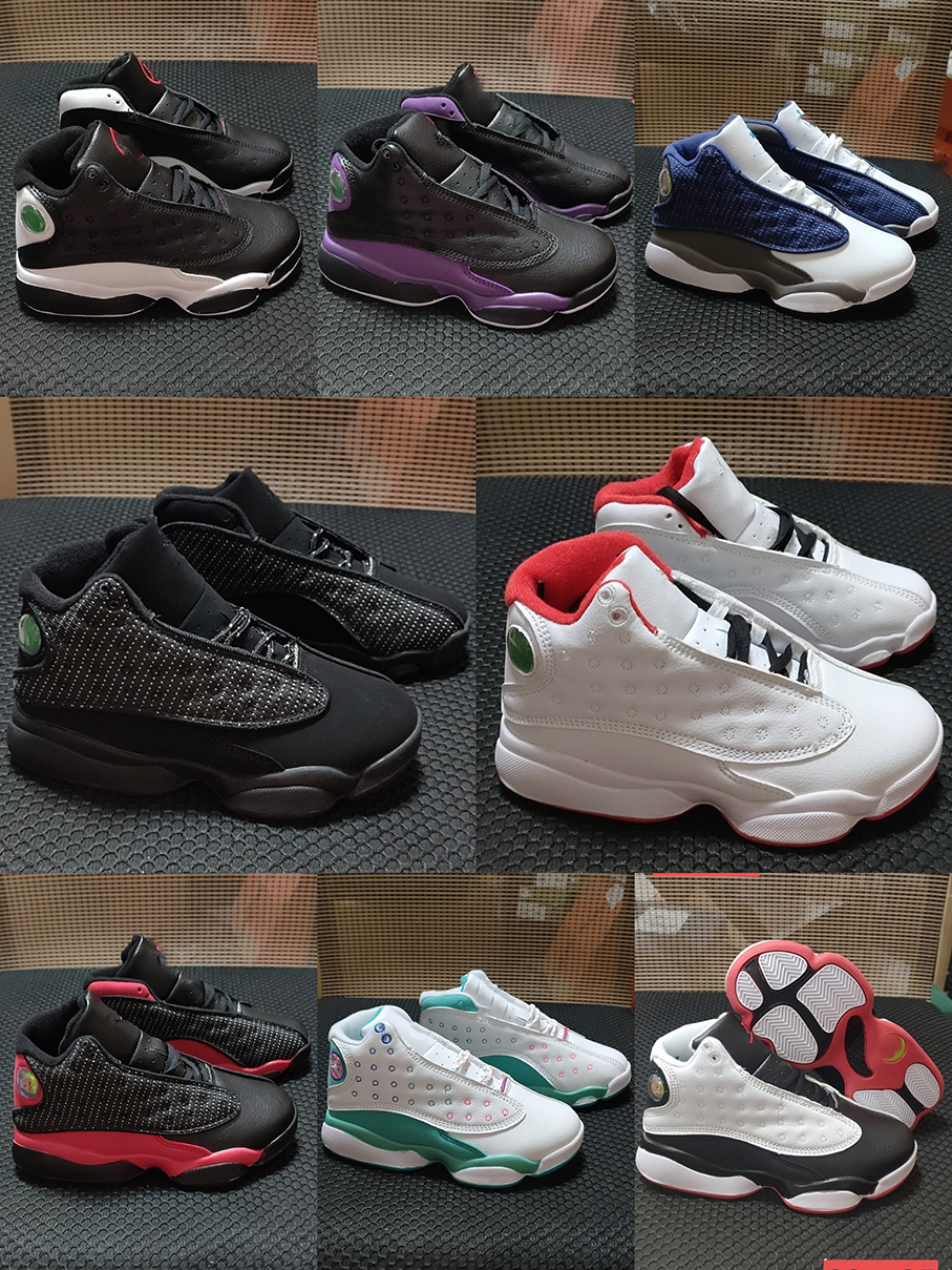 Online Kids 13 Grey Pink Black White purple Basketball Shoes Children Sports 13s Sneakers Kid Shoes fashion trainer for Boy girl, Color 5
Online Kids 13 Grey Pink Black White purple Basketball Shoes Children Sports 13s Sneakers Kid Shoes fashion trainer for Boy girl, Color 5