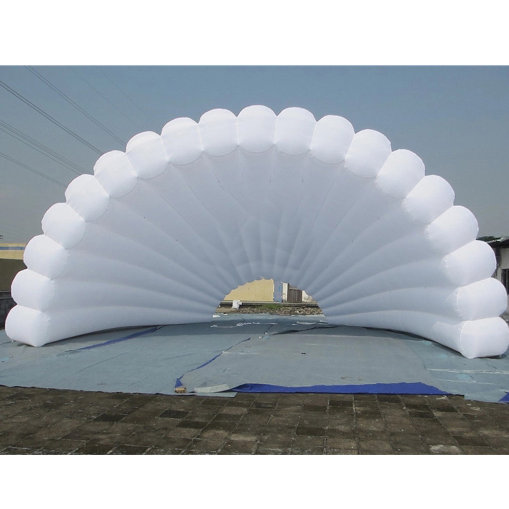 Outdoor white inflatable stage cover tent giant shell dome air roof marquee for music concert event