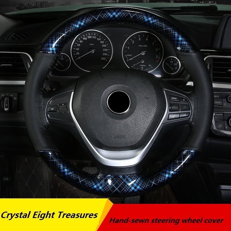 Steering Wheel Covers 15 Inch/38 Cm Microfiber Leather Hand-stitched Cover Durable Non-slip Belt Stitching Car Interior Accessories
Steering Wheel Covers 15 Inch/38 Cm Microfiber Leather Hand-stitched Cover Durable Non-slip Belt Stitching Car Interior Accessories
