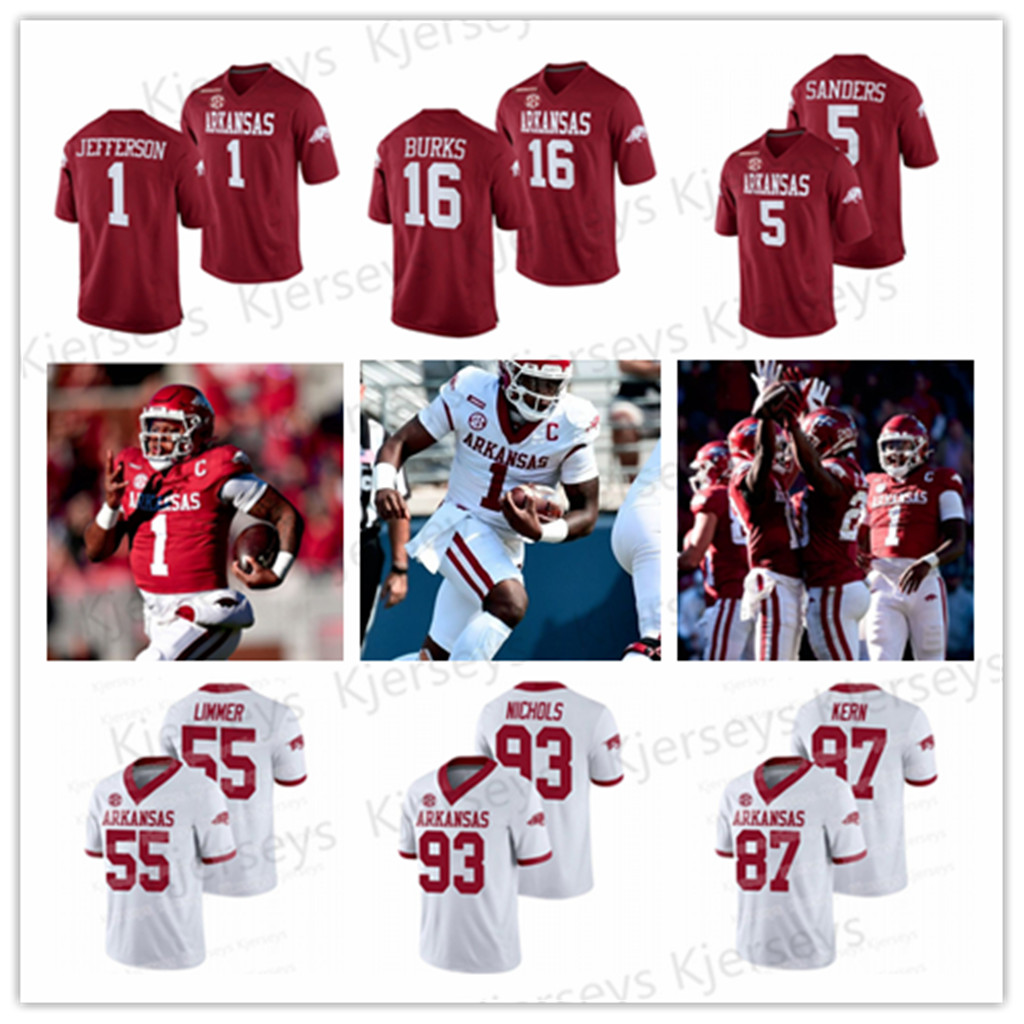 1 KJ Jefferson Arkansas SEC Jersey 5 Rakeem Boyd Treylon Burks Feleipe Franks Trelon Smith Khari Johnson Joe Foucha NCAA College Football Jerseys MEN YOUTH, Women s-2xl
1 KJ Jefferson Arkansas SEC Jersey 5 Rakeem Boyd Treylon Burks Feleipe Franks Trelon Smith Khari Johnson Joe Foucha NCAA College Football Jerseys MEN YOUTH, Women s-2xl