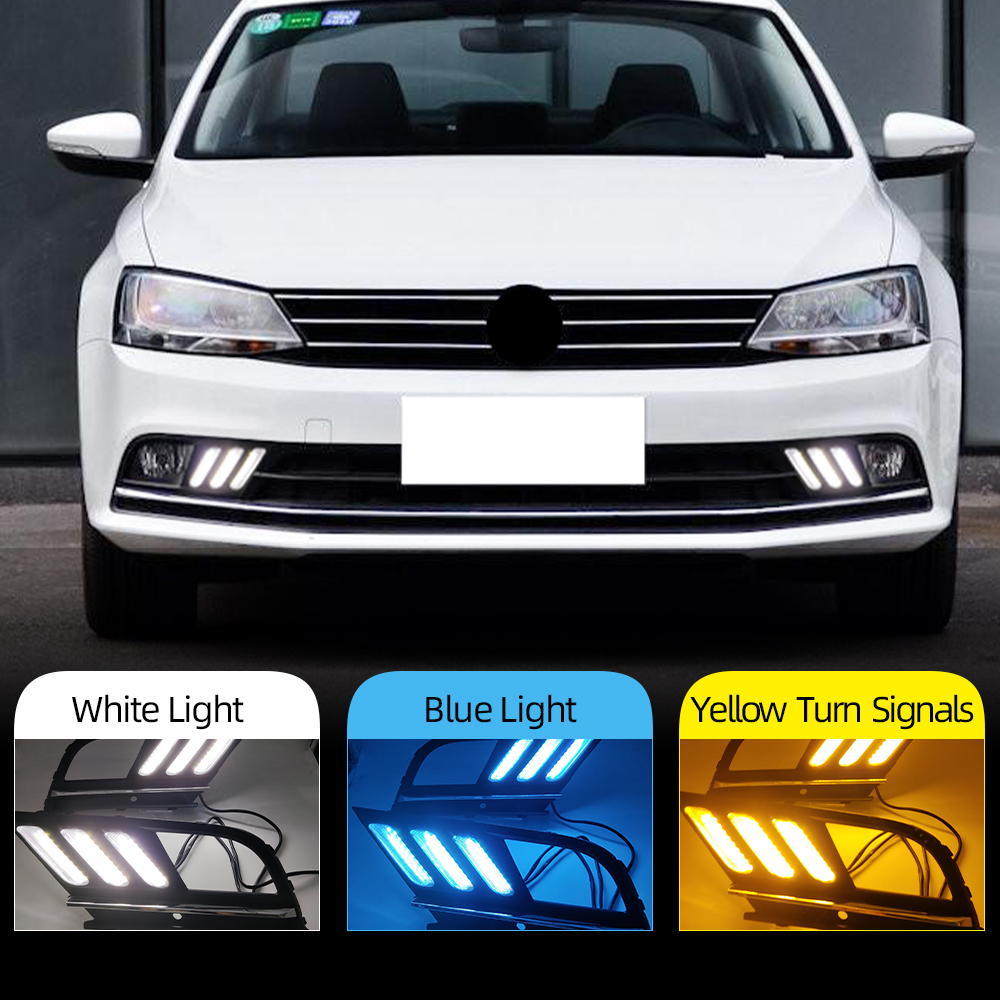 2PCS Car LED DRL Daytime Running Light Daylight For Volkswagen VW Jetta Sagitar MK6 2015-2018 Streamer Turn Signal
2PCS Car LED DRL Daytime Running Light Daylight For Volkswagen VW Jetta Sagitar MK6 2015-2018 Streamer Turn Signal