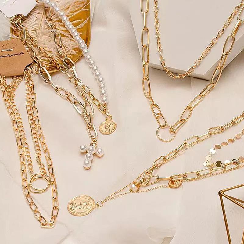 Pendant Necklaces AWH Fashion Asymmetric Twist Gold Silver Color For Women Chunky Thick Lock Choker Chain Pearl Party Jewelry
Pendant Necklaces AWH Fashion Asymmetric Twist Gold Silver Color For Women Chunky Thick Lock Choker Chain Pearl Party Jewelry