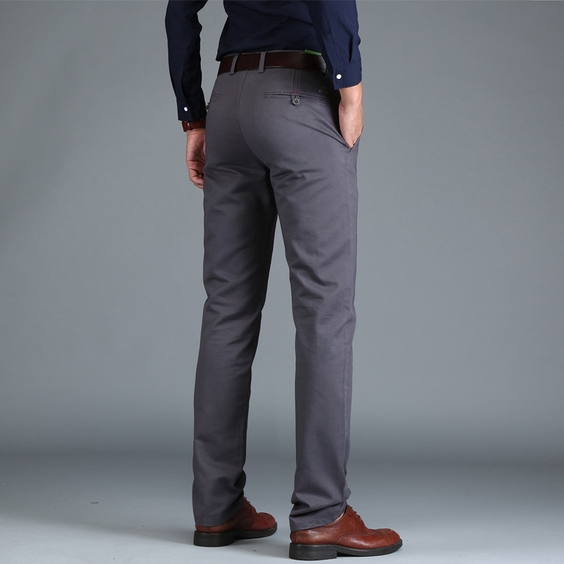 Daily Pants Loose Cotton Full Length Fashion Men Pants Casual Male Straight Fit Long Trousers Pants Men Social Big Size Summer 210518