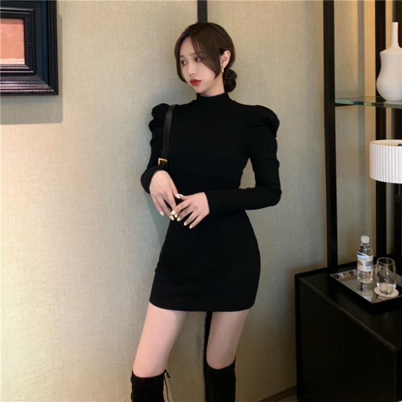 Casual Dresses 2021 The Autumn Women Black Short Dress Long Sleeve Vintage Korean Fashion Elegant Ladies Party Sexy Mini Clothes
Casual Dresses 2021 The Autumn Women Black Short Dress Long Sleeve Vintage Korean Fashion Elegant Ladies Party Sexy Mini Clothes