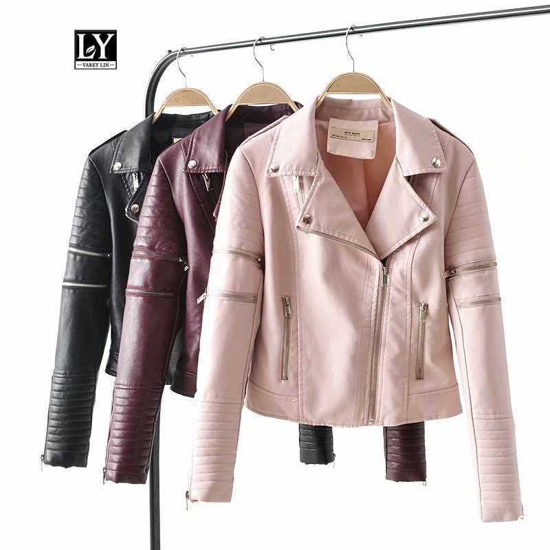 Ly Varey Lin Women Faux Soft Leather Sleeve Detachable Jacket Coats Pu Motorcycle Rivet Zipper Black Punk Street Outerwear 210526
Ly Varey Lin Women Faux Soft Leather Sleeve Detachable Jacket Coats Pu Motorcycle Rivet Zipper Black Punk Street Outerwear 210526