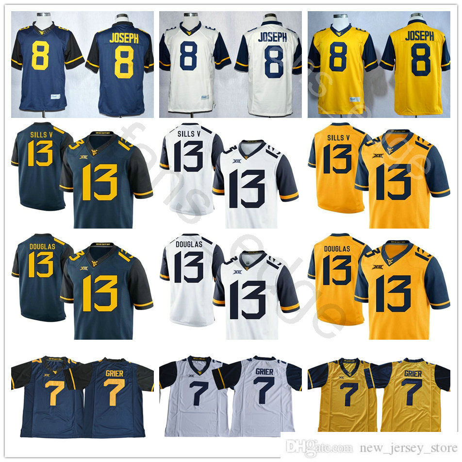 West Virginia Mountaineers College Football Wear 7 Will Grier Jersey 8 Karl Joseph 13 David Sills V #13 Rasul Douglas Yellow Blue White Jerseys
West Virginia Mountaineers College Football Wear 7 Will Grier Jersey 8 Karl Joseph 13 David Sills V #13 Rasul Douglas Yellow Blue White Jerseys