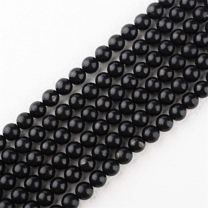 2 Strands 4-12mm 15" natural genuine Russian black shungite round loose beads
2 Strands 4-12mm 15" natural genuine Russian black shungite round loose beads