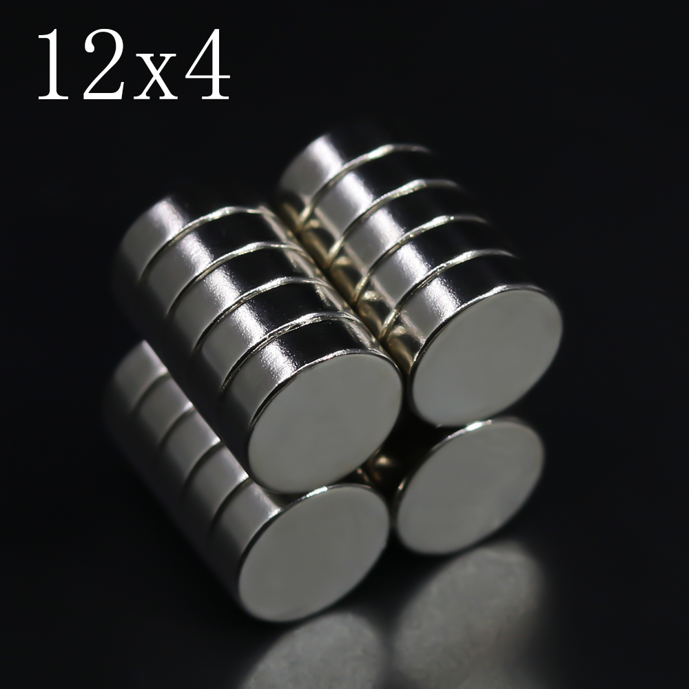 

10 Pcs Per Bag 12x4mm Neodymium Magnet N35 NdFeB Round Super Powerful Strong Permanent Magnetic imanes Disc 12x4